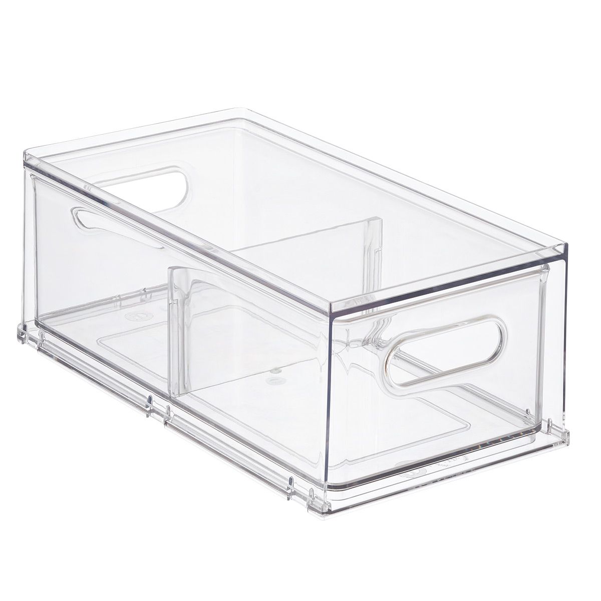 THE HOME EDIT Divided Fridge Drawer Clear | The Container Store