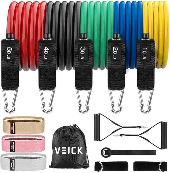 VEICK Resistance Bands, Exercise Bands, Workout Bands, Resistance Bands for Working Out with Hand... | Amazon (US)