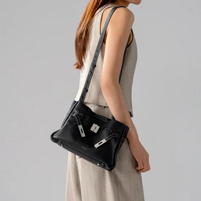 SAOIRSE Belt Soft Structural Shoulder Tote Small | RABEANCO