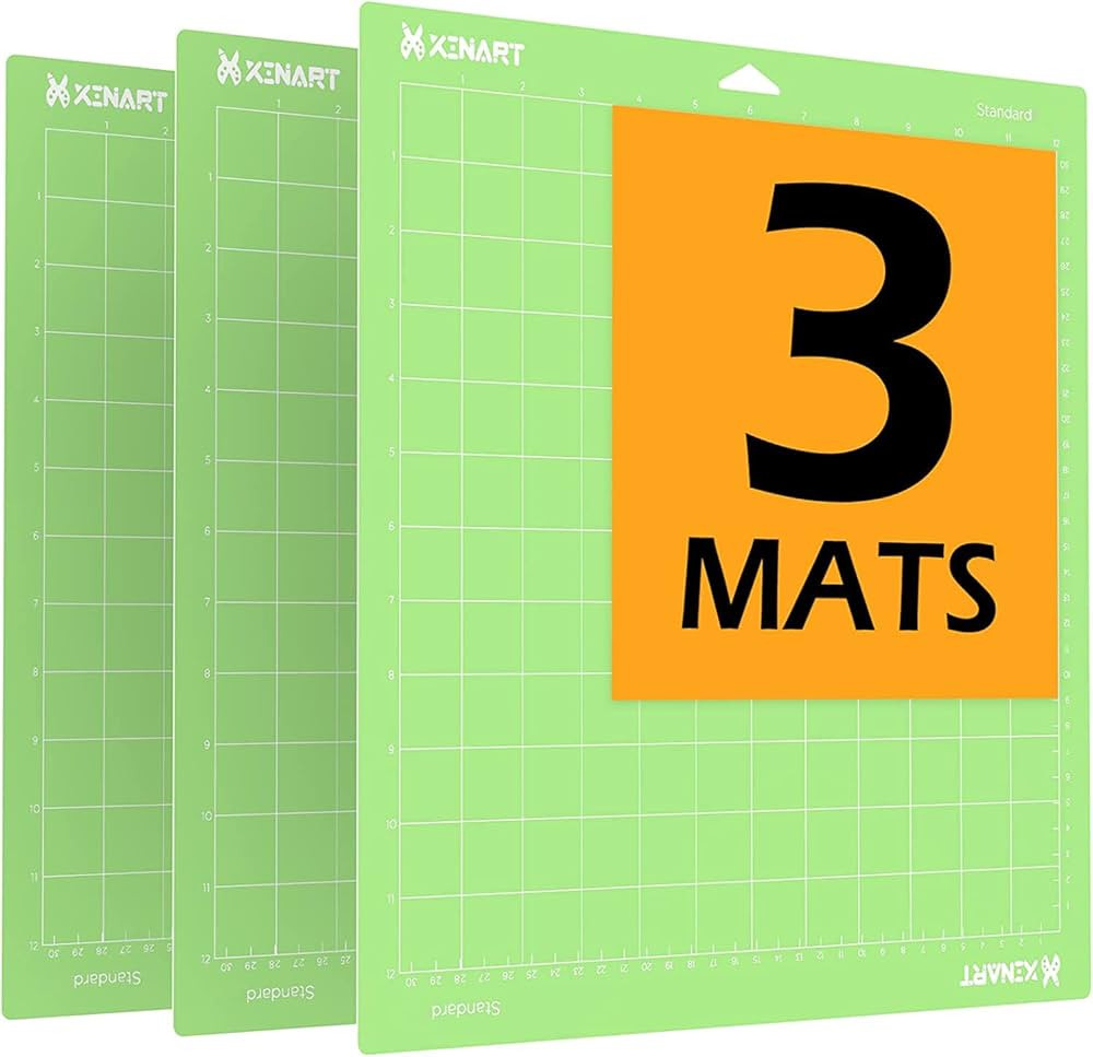 Xinart Cutting Mats for Cricut Maker 3/Explore 3/Maker/Air 2,12x12 inch 3 Mats Standard Sticky Gr... | Amazon (US)