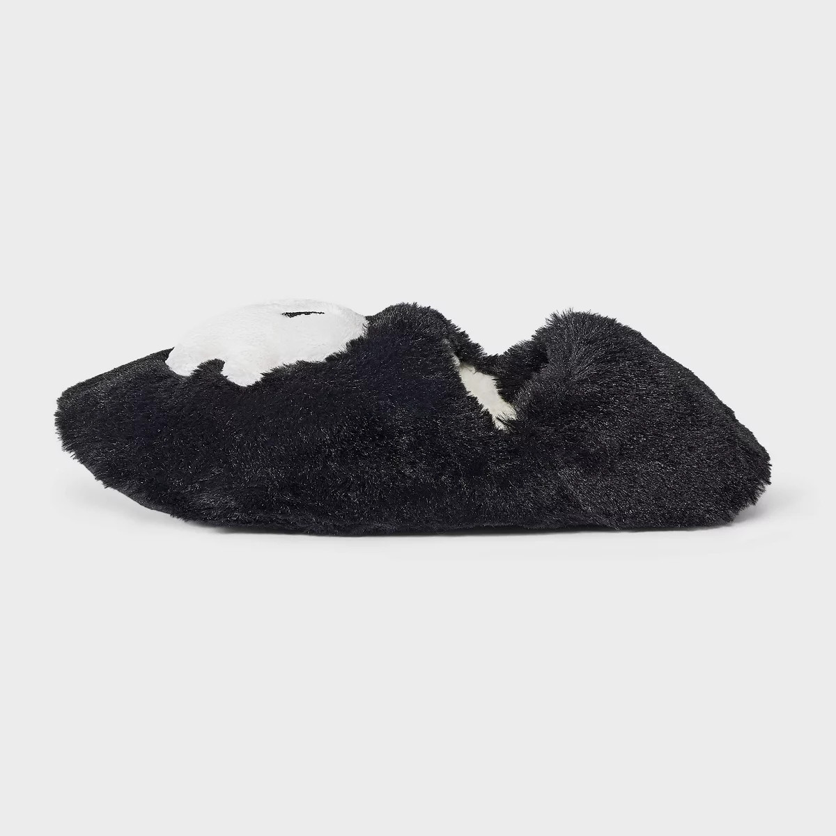 Women's Halloween Ghost Faux Fur Slipper Socks with Grippers - Hyde & EEK! Boutique\u2122 Black M... | Target