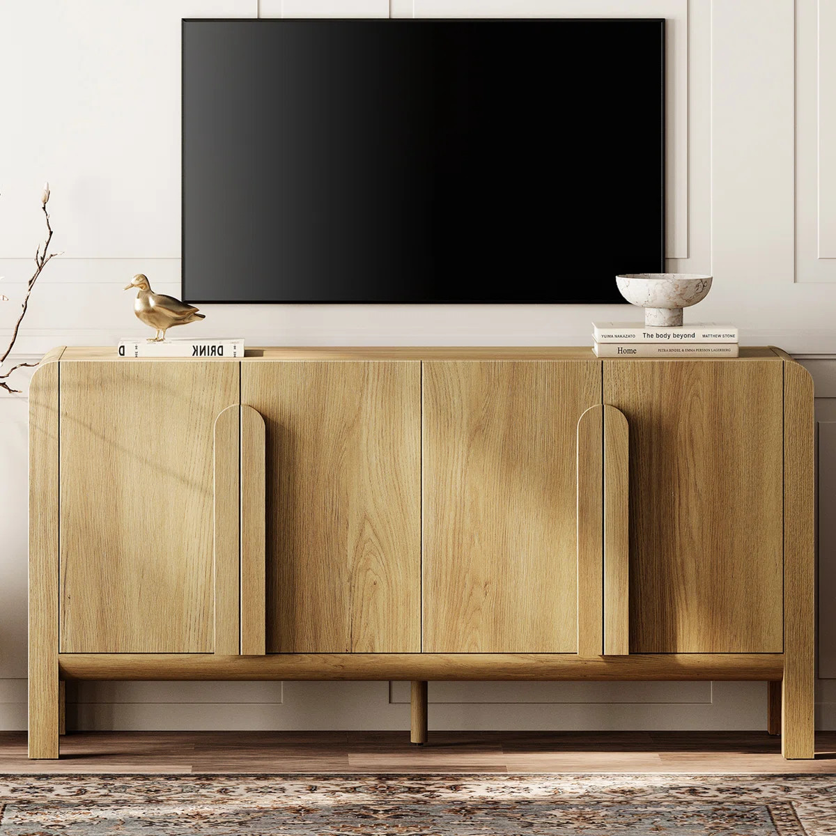 TV Stand with 4 Doors | Wayfair North America