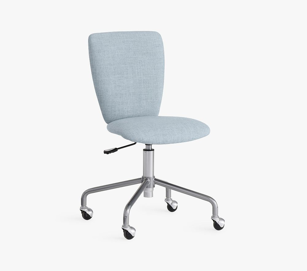 Square Upholstered 4-Leg Desk Chair | Pottery Barn Kids