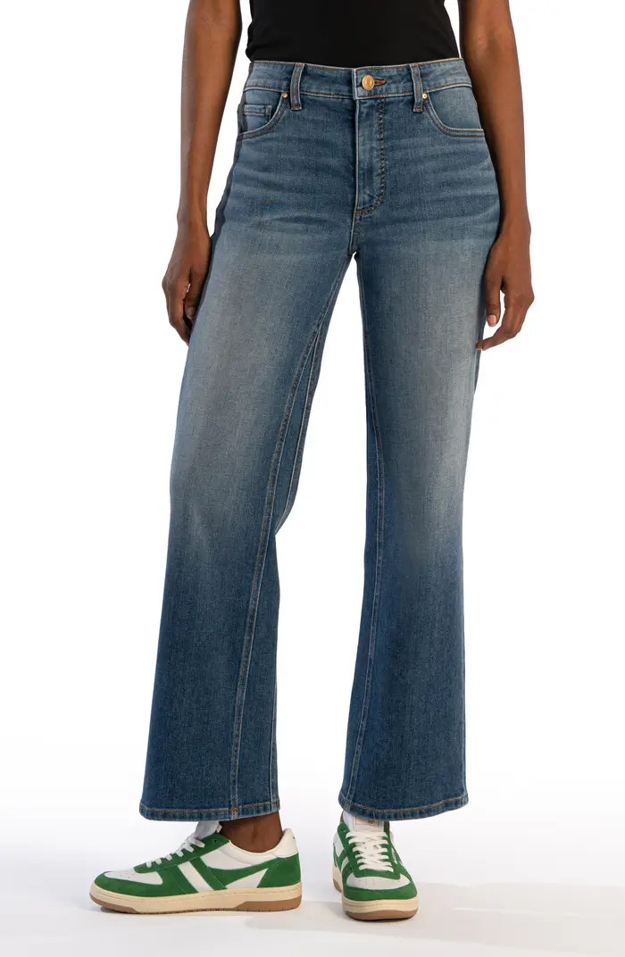 Kelsey High Waist Ankle Inset Kick Flare Jeans | Nordstrom