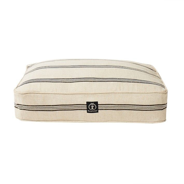 Harry Barker Grain Sack Dog Bed, Small, Red | Williams-Sonoma