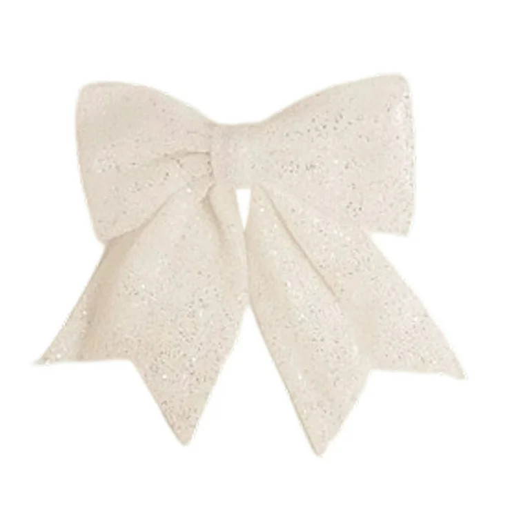 Glitter Christmas Tree Topper Bow Sequin Wreath Bows Large Decorative Bows for Xmas Tree Home Doo... | Walmart (US)