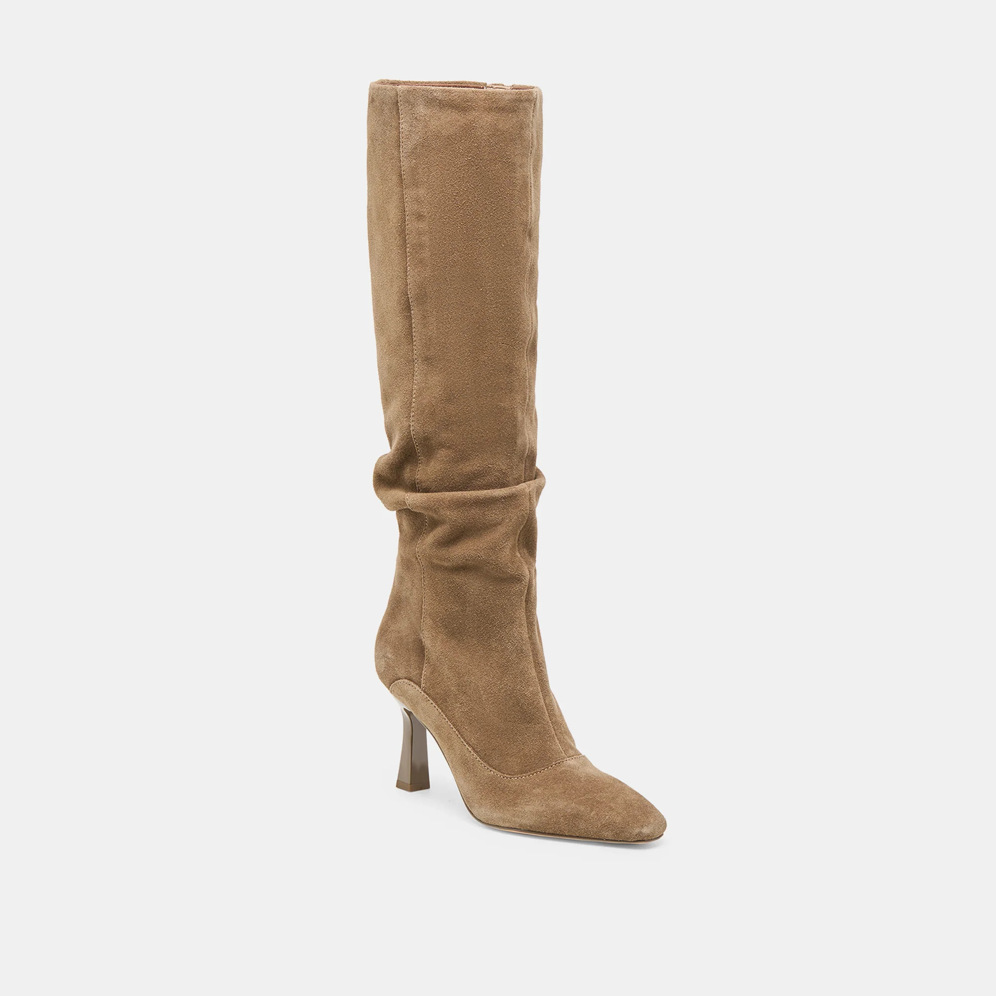 Lousa Boots Olive Suede | DolceVita.com