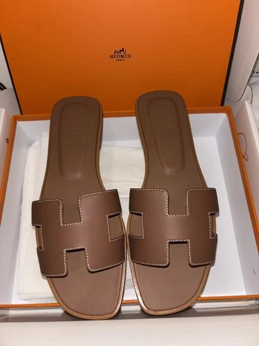 Size 39EU NEW in Box HERMÈS Brown Leather  Oran Sandals Hermès  | eBay | eBay US