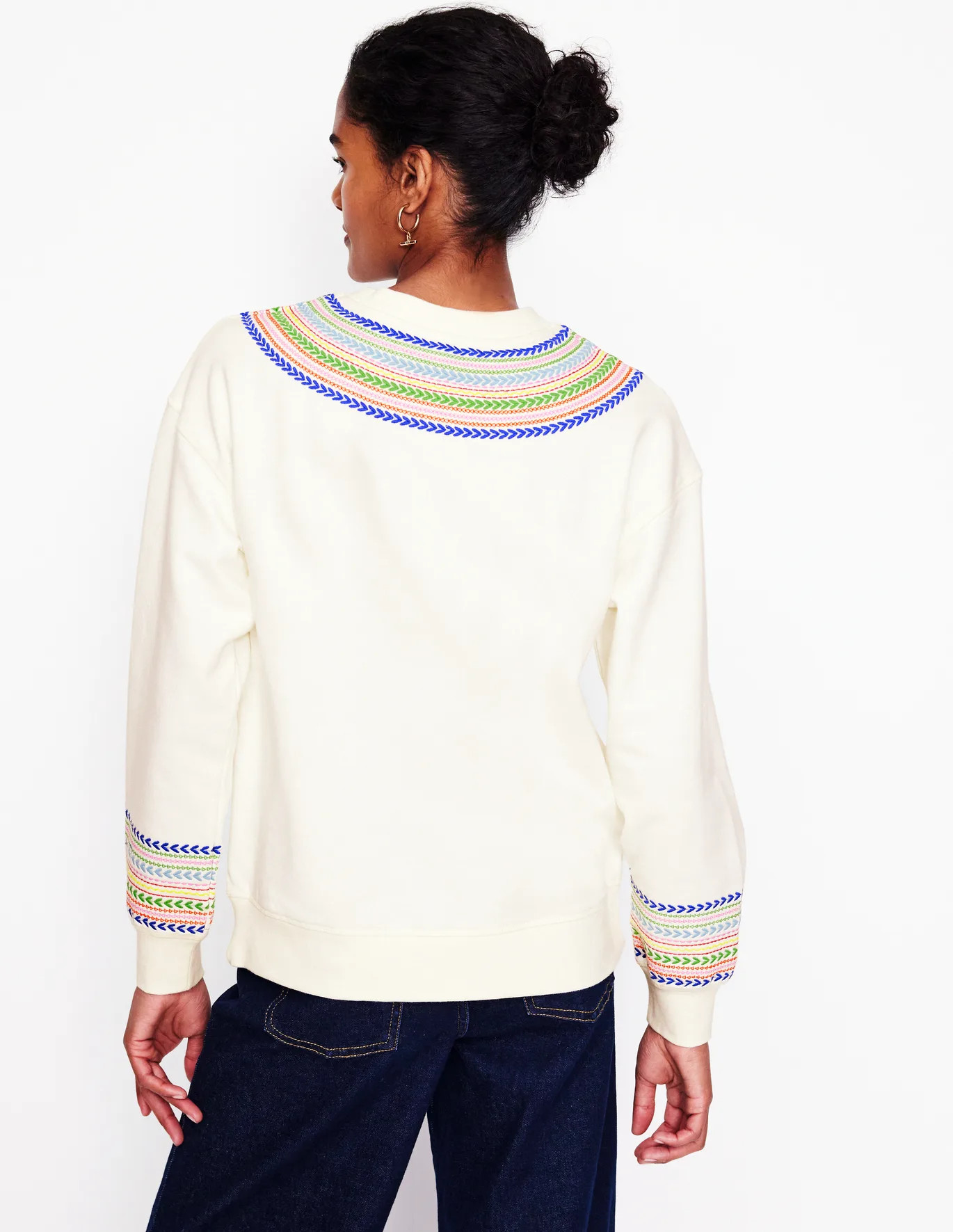Emi Embroidered Sweatshirt | Boden (US)