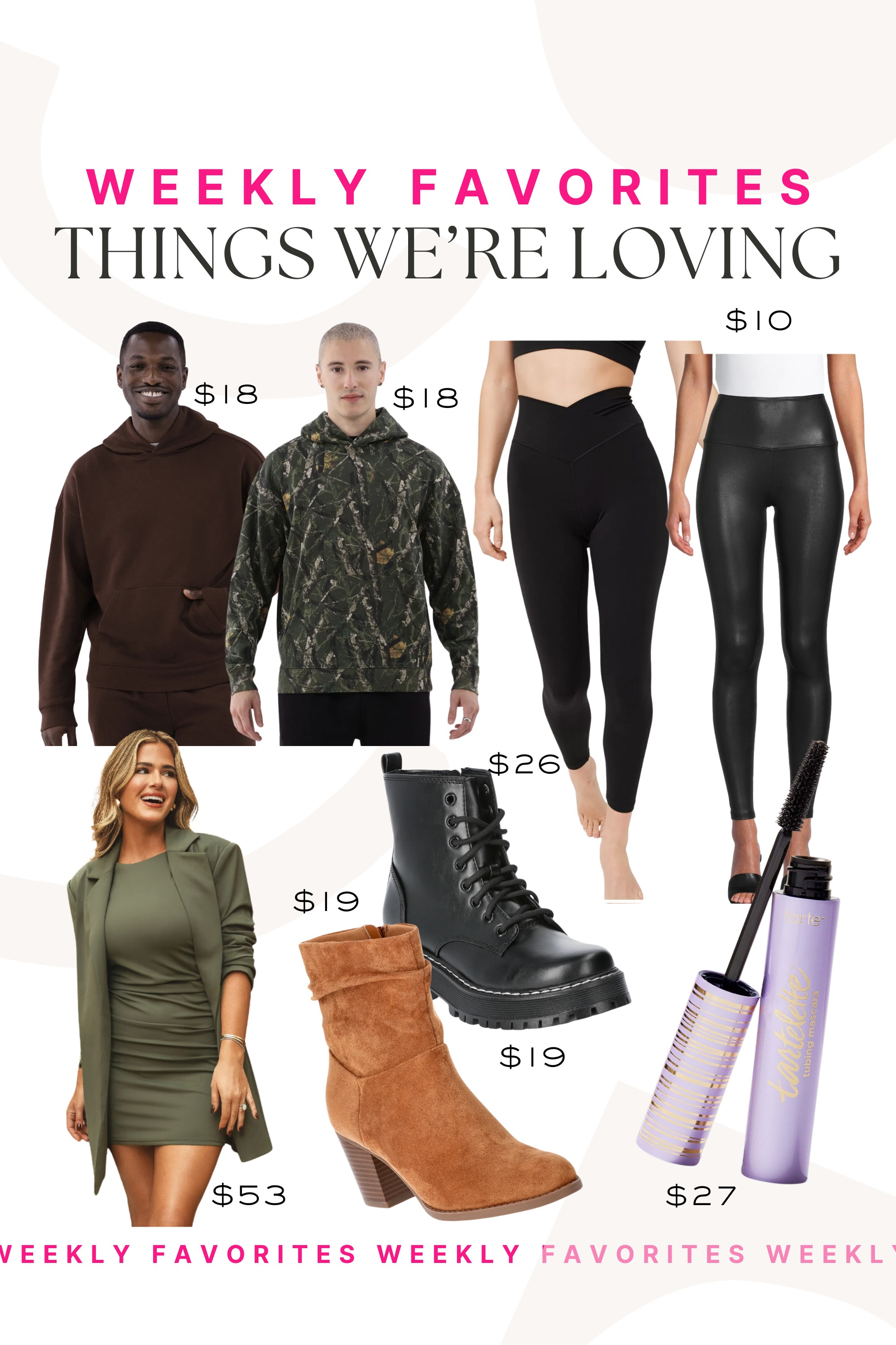 Weekly favorites! We’re loving these shoes from Walmart - they’re both $19 and perfect for the fall!

Weekly favorites, casual outfits, blazer, leggings, tarte mascara 

#LTKHoliday #LTKStyleTip #LTKSeasonal