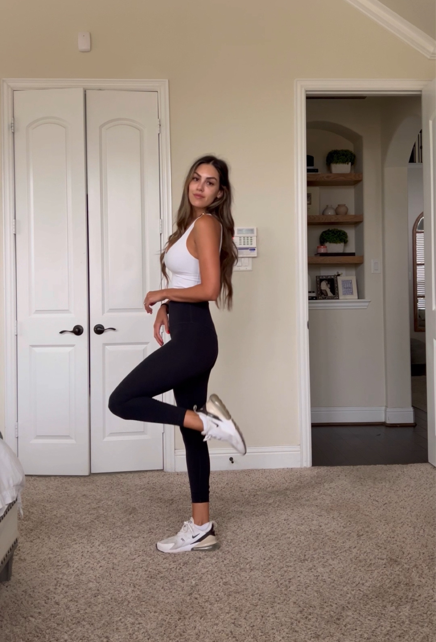 Size 6 top 
Size 4 leggings 