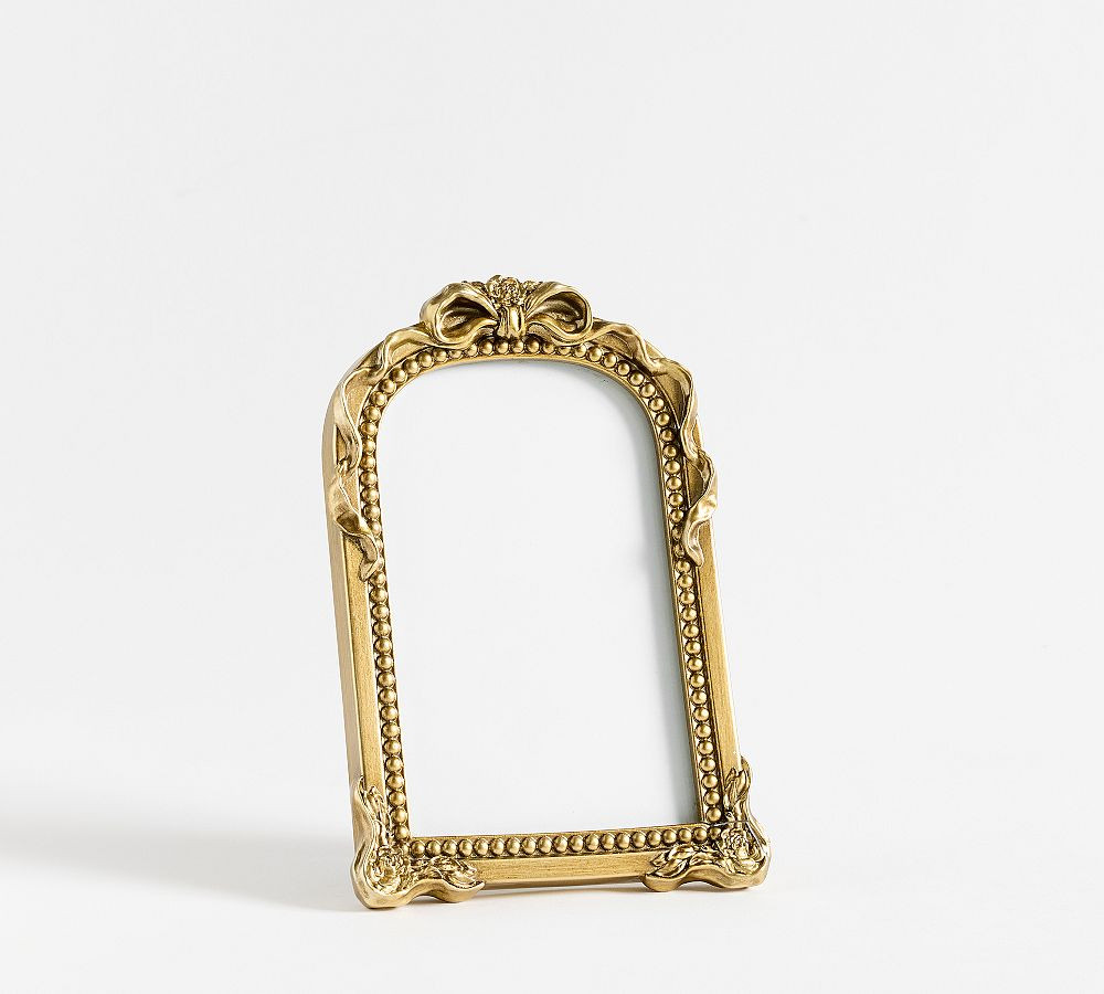 LoveShackFancy Gold Bow Frame | Pottery Barn (US)