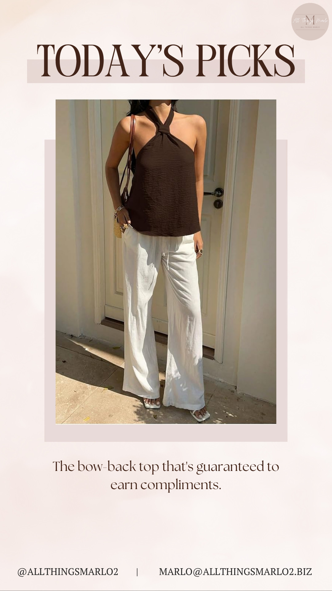 The bow-back top that's guaranteed to earn compliments. 

 #LTKSeasonal #LTKWorkwear #LTKTravel