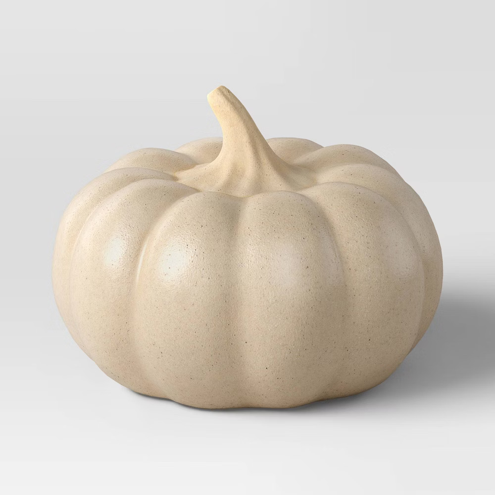 Small Ceramic Pumpkin Cream - Threshold | Target
