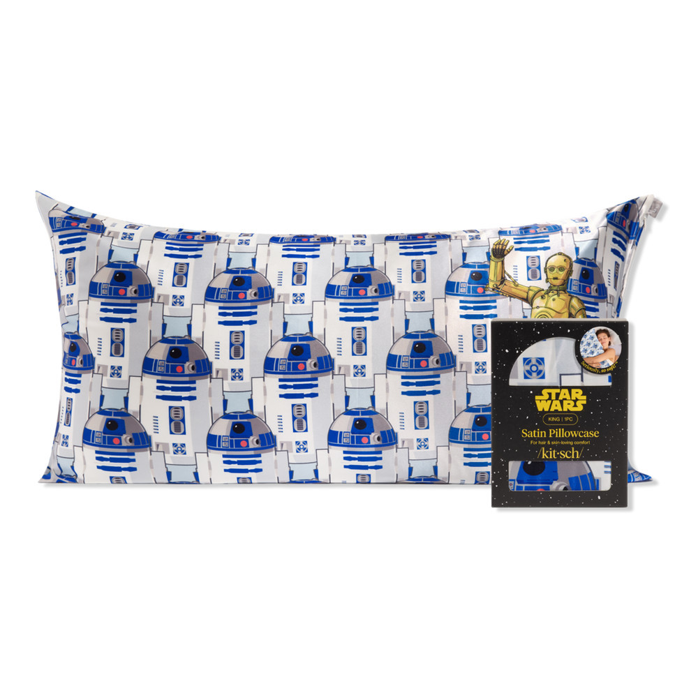Kitsch x Star Wars King Satin Pillowcase - R2-D2 & C-3PO | Ulta