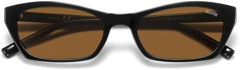 SOJOS Trendy Cat Eye Polarized Sunglasses for Women Men, Lightweight Retro 90s Y2K Small Thin Rec... | Amazon (US)
