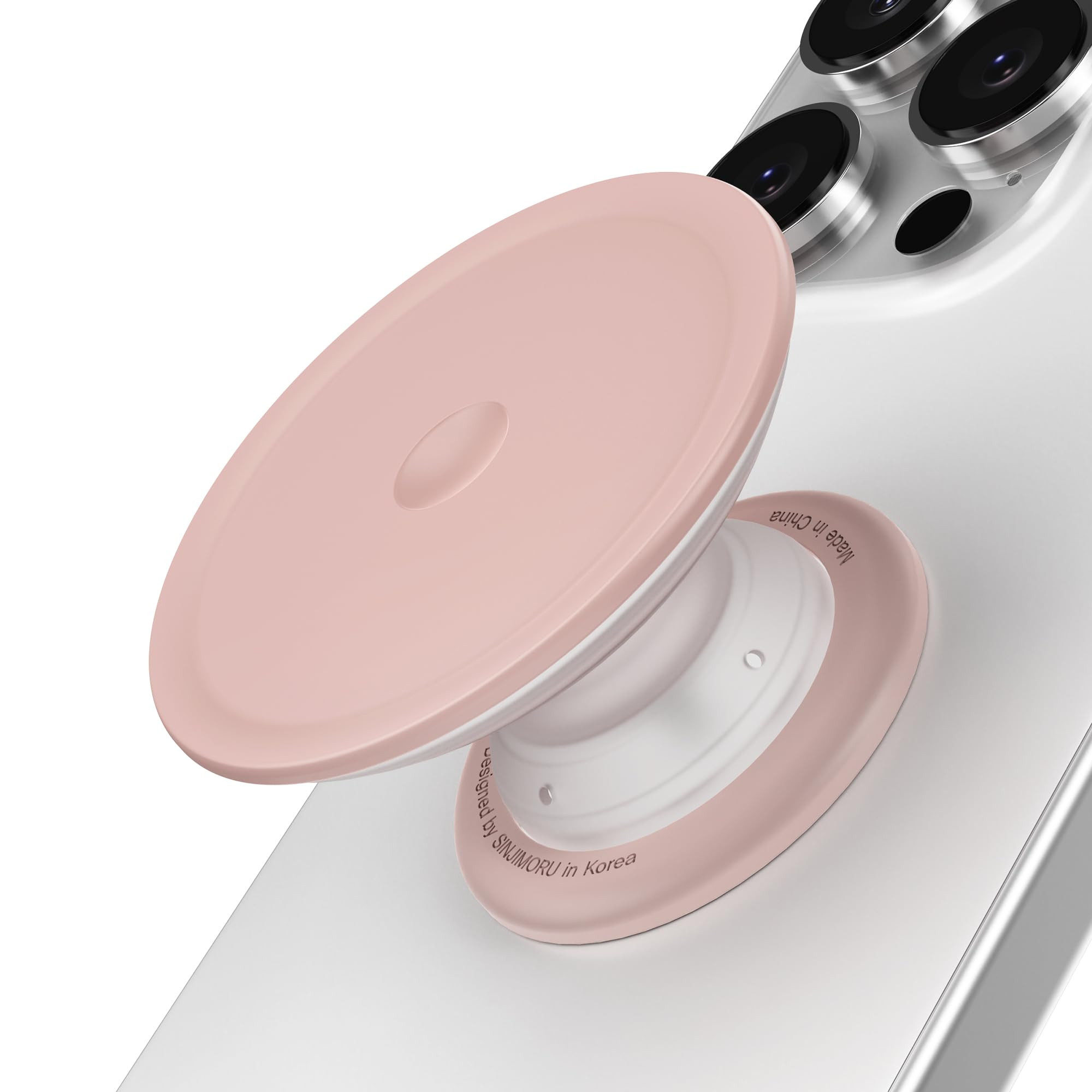 Sinjimoru for Soft Silicone Phone Grip Stand, Strong Adhesive Slim Holder for Comfortable One-Han... | Amazon (UK)