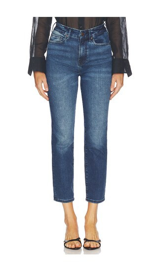 Good American Always Fits Good Legs Straight Jeans in Blue. - size 20-26 | Revolve Clothing (Global)