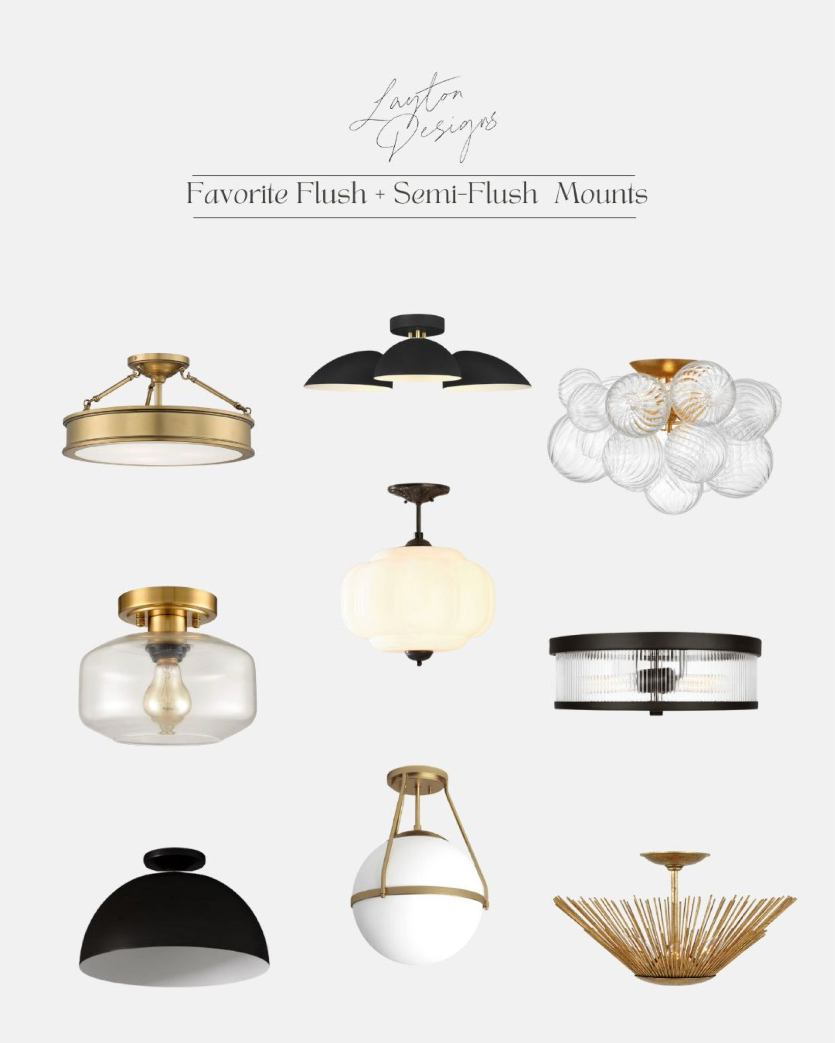These beauties are perfect for your entry, hallway, pantry, closet, and more! Check out our favorite flush + semi-flush lights for the whole house 😌 

#LTKSeasonal #LTKhome #LTKstyletip