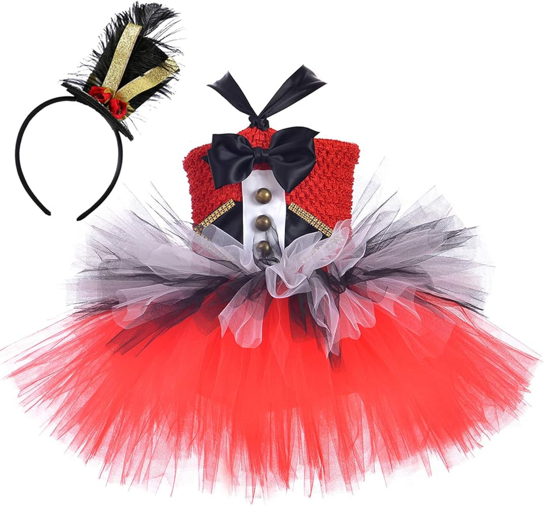 Tutu Dreams Circus Costume for Girls 1-10Y with Circus Headband Chrsitmas Gifts Birthday Party | Amazon (US)