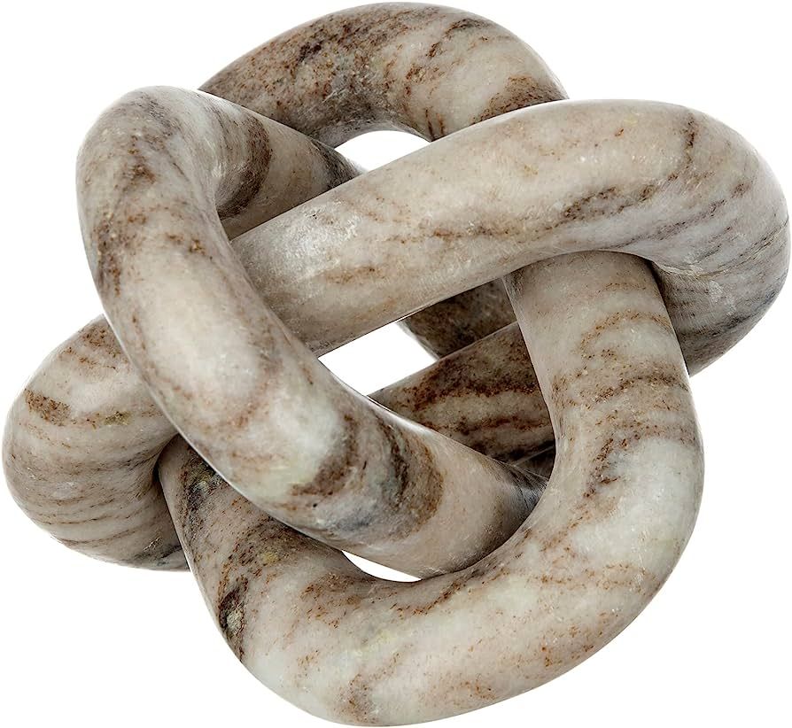 A&B Home Decorative Marble Chain Link - 3 Chain Knot Tabletop Home Decor, Bedroom Living Room Ent... | Amazon (US)