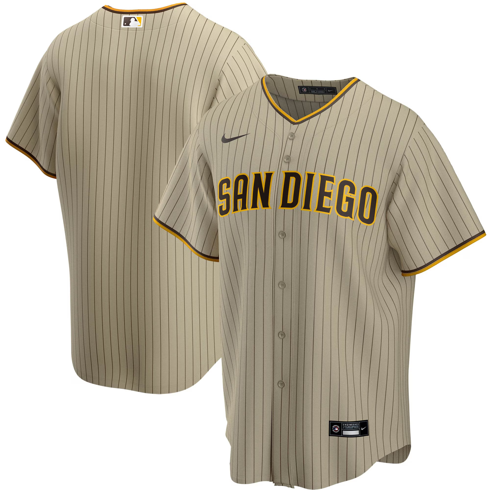 Men's San Diego Padres Nike Tan Alternate Replica Team Jersey | MLB Shop