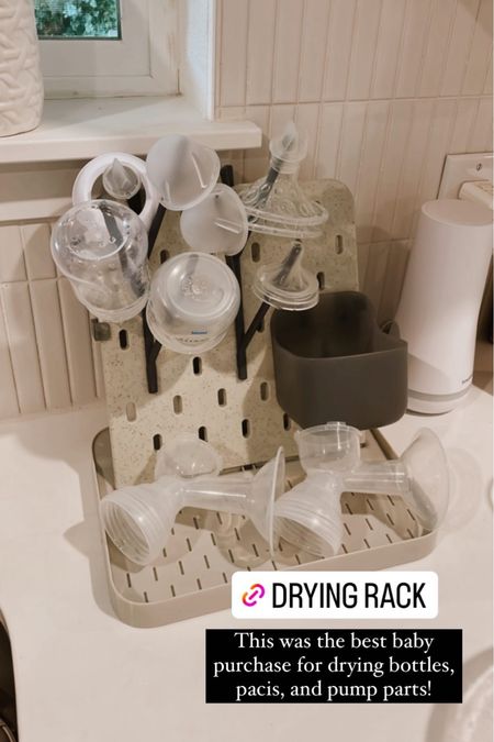 Drying rack for bottles that actually looks good on the counter! 
