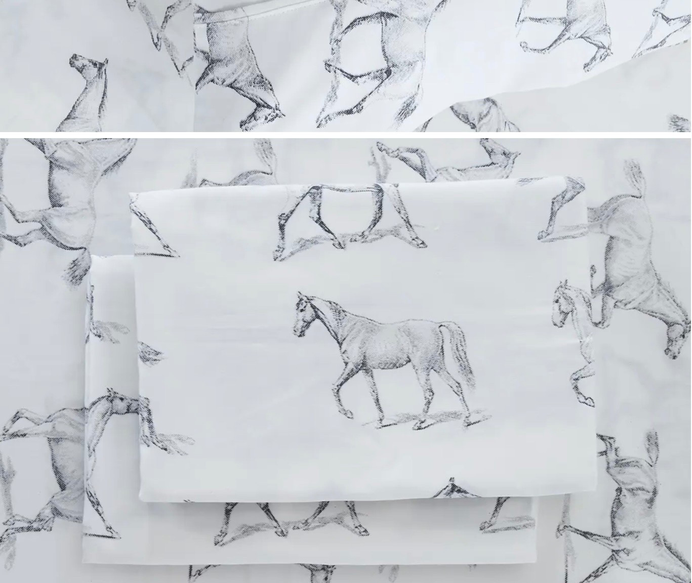 Equestrian sheet set? Yes please!!! 
#equestrianhome #equestriandecor #horse #bedsheets