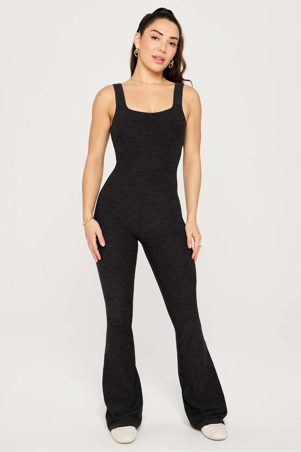 HeatherFlex Kick Flare Jumpsuit | Fabletics