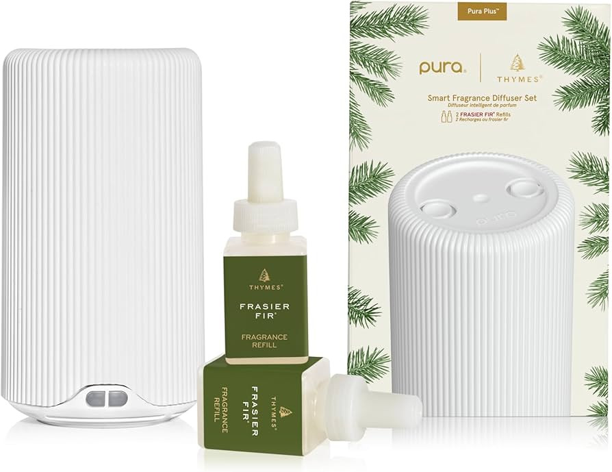 Thymes Pura Plus Smart Home Fragrance Diffuser Kit - Includes 1 Tabletop Pura Diffuser and 2 Fras... | Amazon (US)