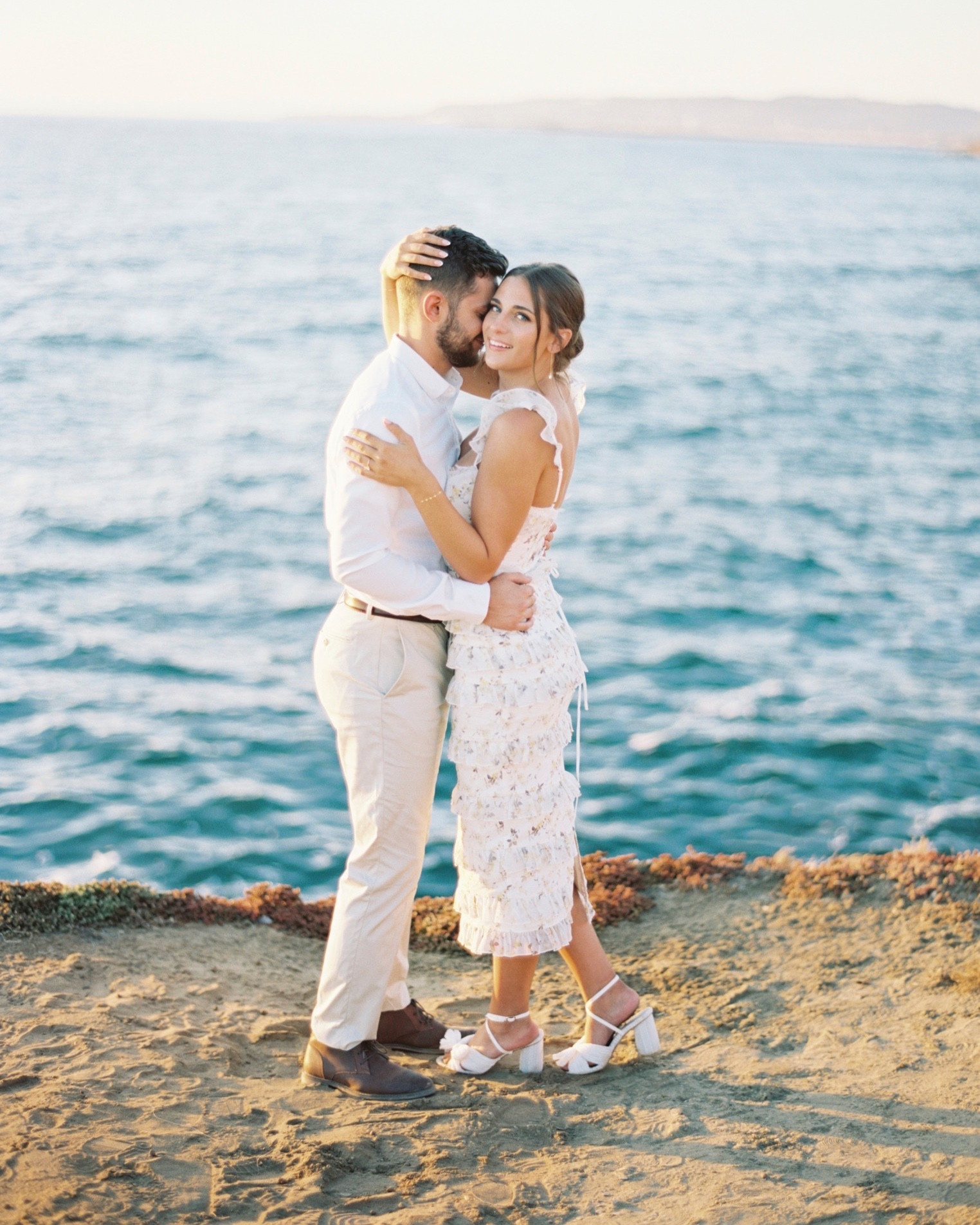Bridal white dress, perfect for engagement photo outfit, bridal shower, or rehearsal dinner outfits! 

#LTKwedding