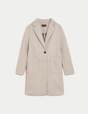 Relaxed Single Breasted Coatigan | M&S Collection | M&S | Marks & Spencer (UK)