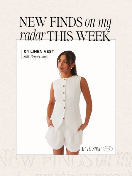 Linen Vest

#LTKSeasonal