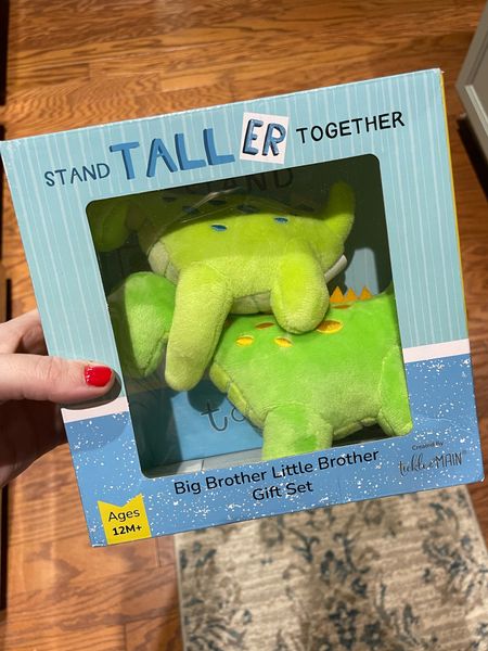 Baby Brother is bringing Ben this cutie big brother/little brother gift set when he arrives. Comes with a book and big/little brother stuffed dinosaurs

#LTKbaby #LTKkids #LTKbump