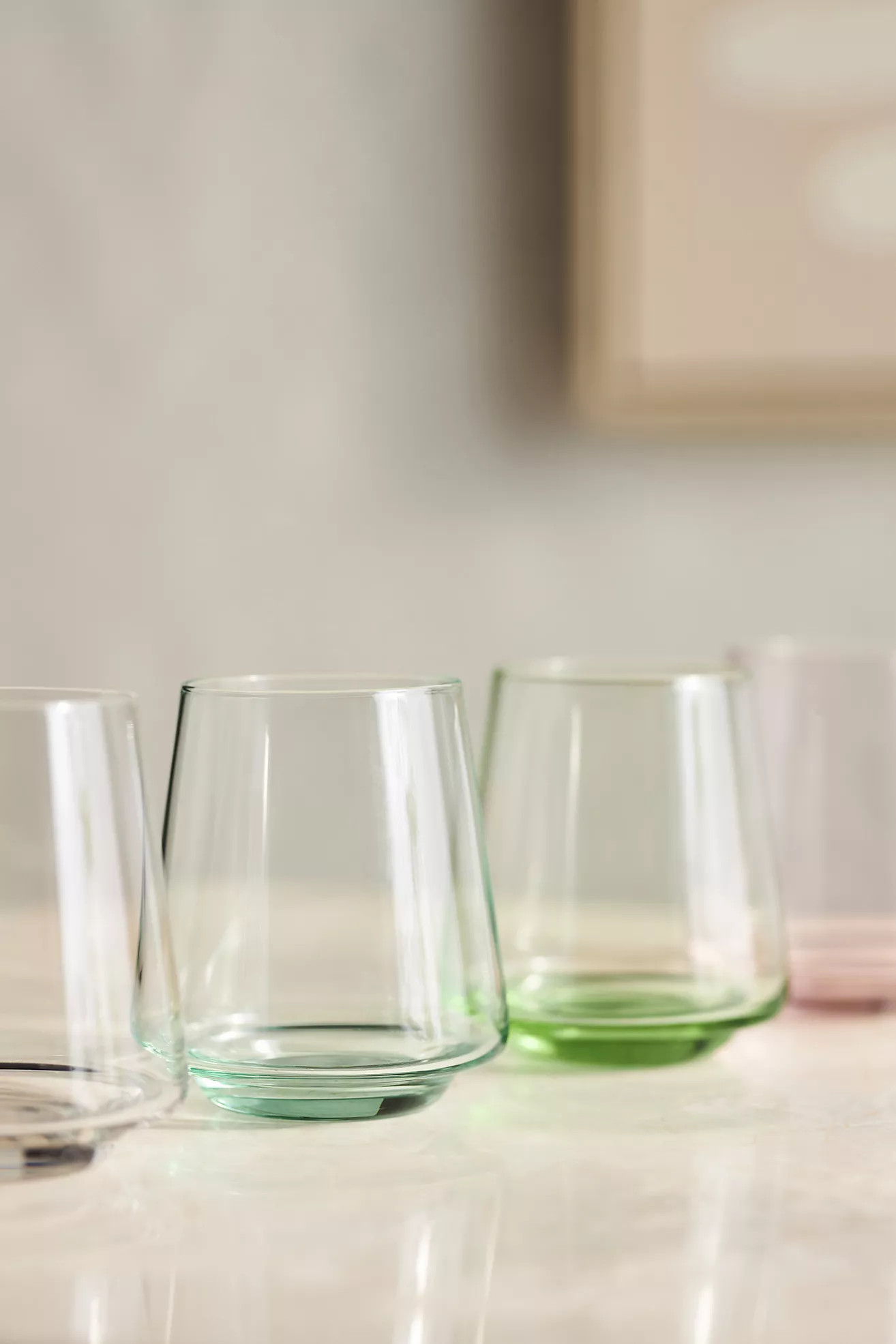 Emma Stemless Wine Glasses, Set of 4 | Anthropologie (US)