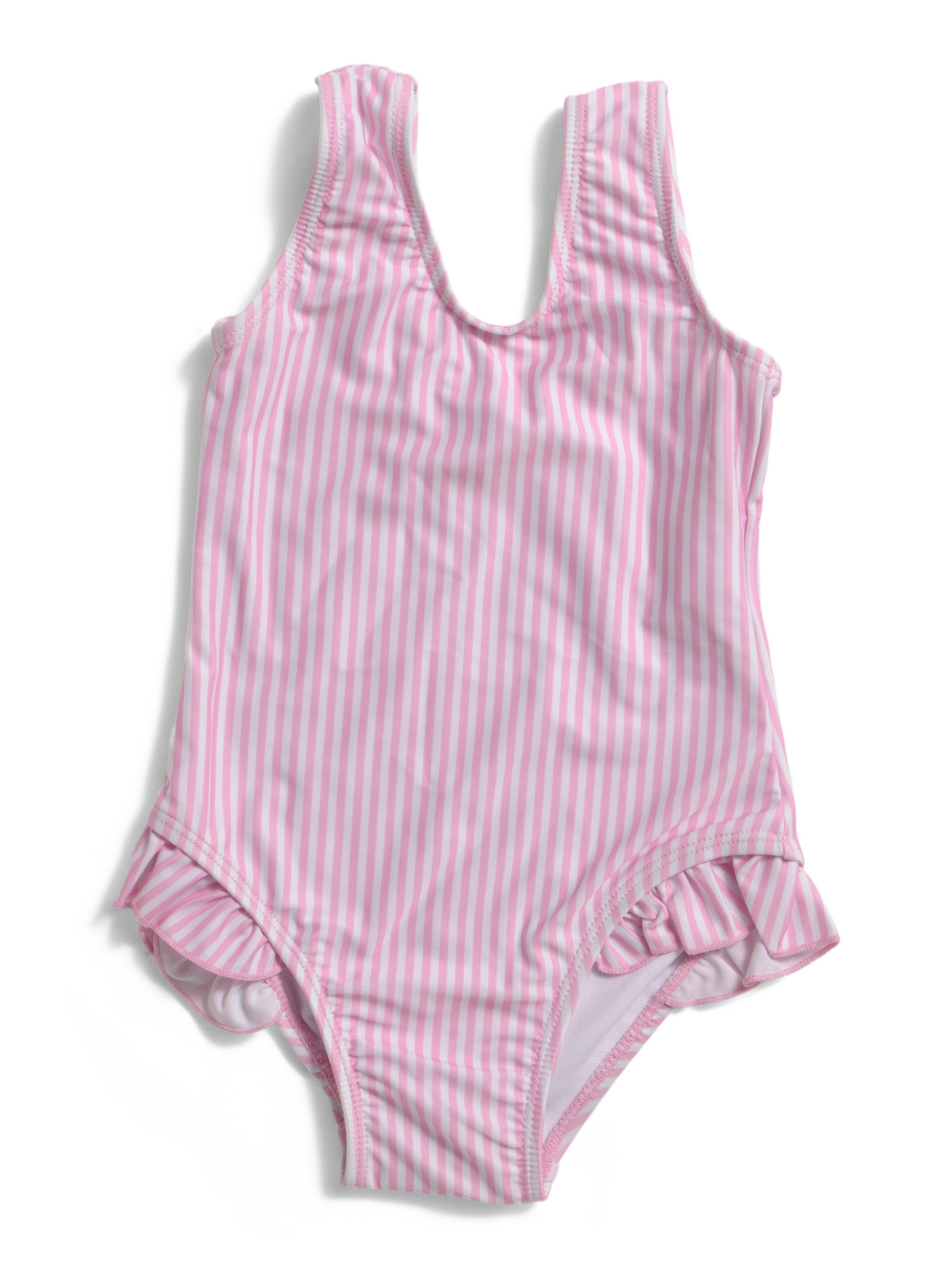 Infant And Toddler Girls Sweet Stripe Ruffle One-piece Swimsuit | Baby Girls (0-24m) | Marshalls | Marshalls