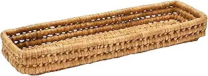 Bloomingville Hand-Woven Bankuan Tray, 20"L x 6"W x 3"H, Natural | Amazon (US)