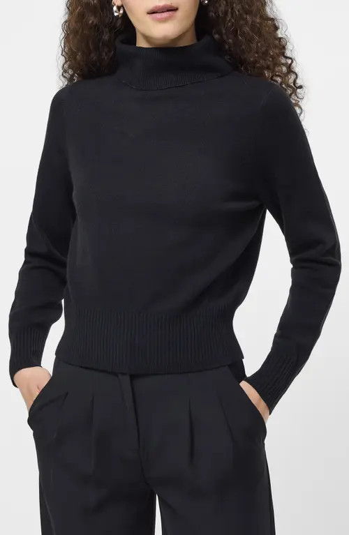 French Connection Babysoft Turtleneck Sweater in 01-Black at Nordstrom, Size X-Small | Nordstrom