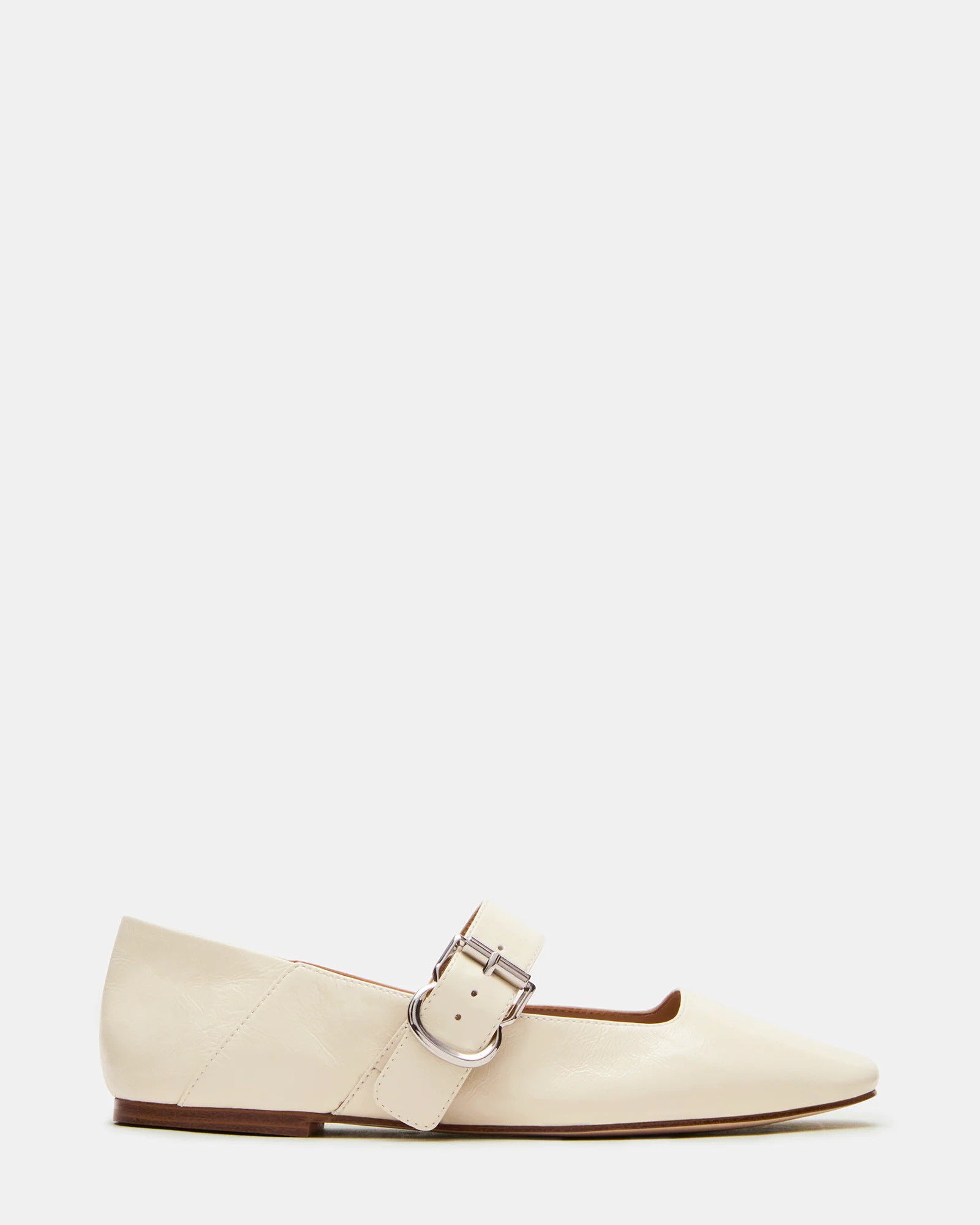 JENNI Bone Leather Women's Square-Toe Mary Jane Ballet Flat | Steve Madden (US)