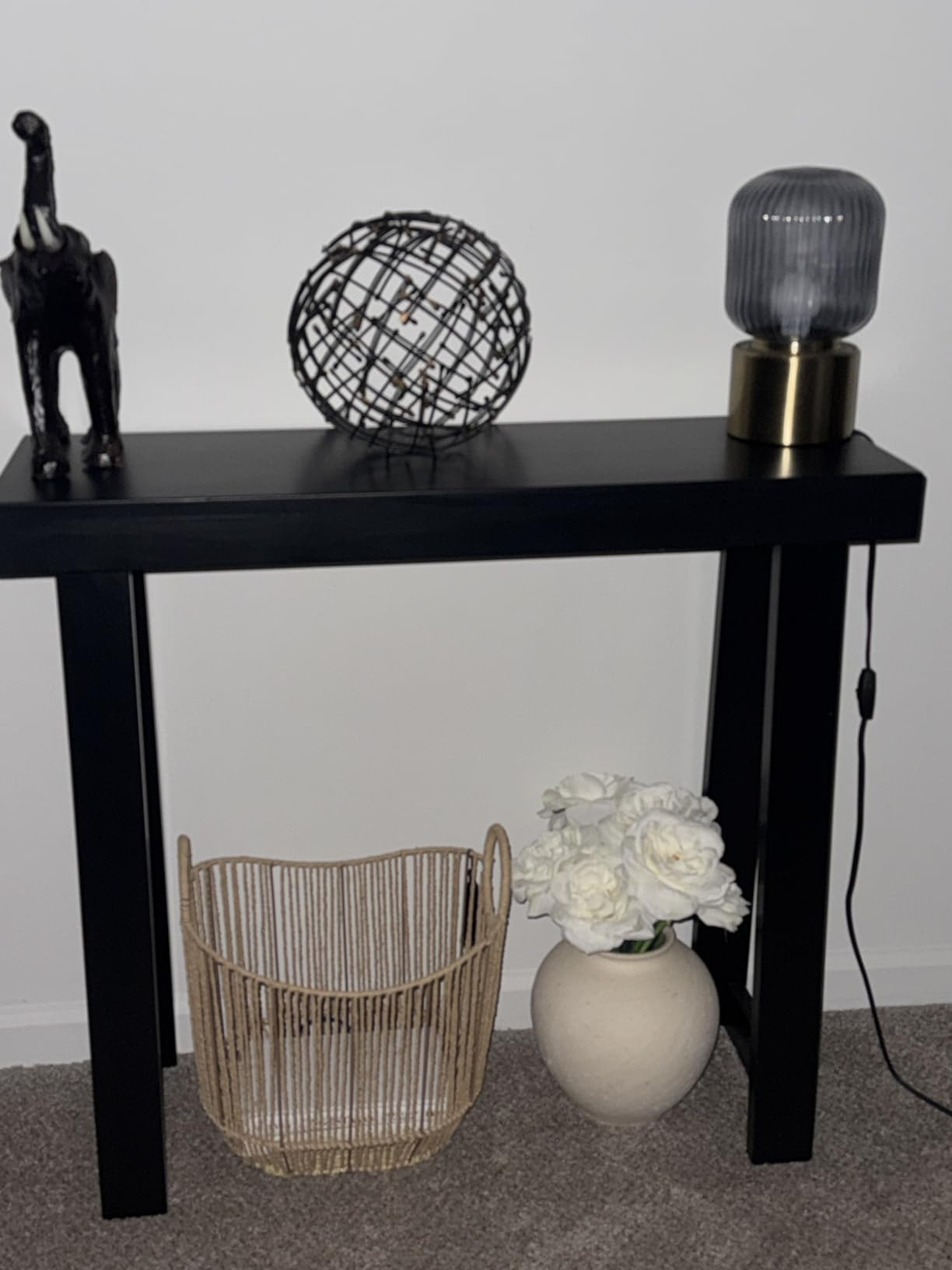 Plank+Beam Solid Wood Console Table, 56 Inch, Sofa Table, Narrow Entryway Table for Hallway, Behi... | Amazon (US)