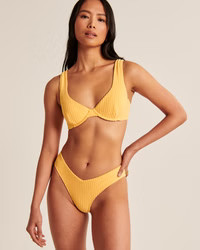 Terry Tall-Side High-Leg Cheeky Bottoms | Abercrombie & Fitch (US)