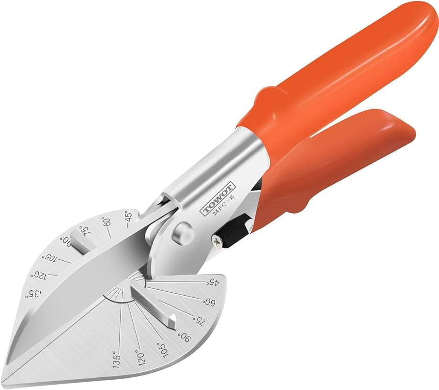 TOWOT Sharp Multi Angle Miter Shear Cutter, Adjustable at 45 To 135 Degree With Safety Lock Hand ... | Amazon (US)