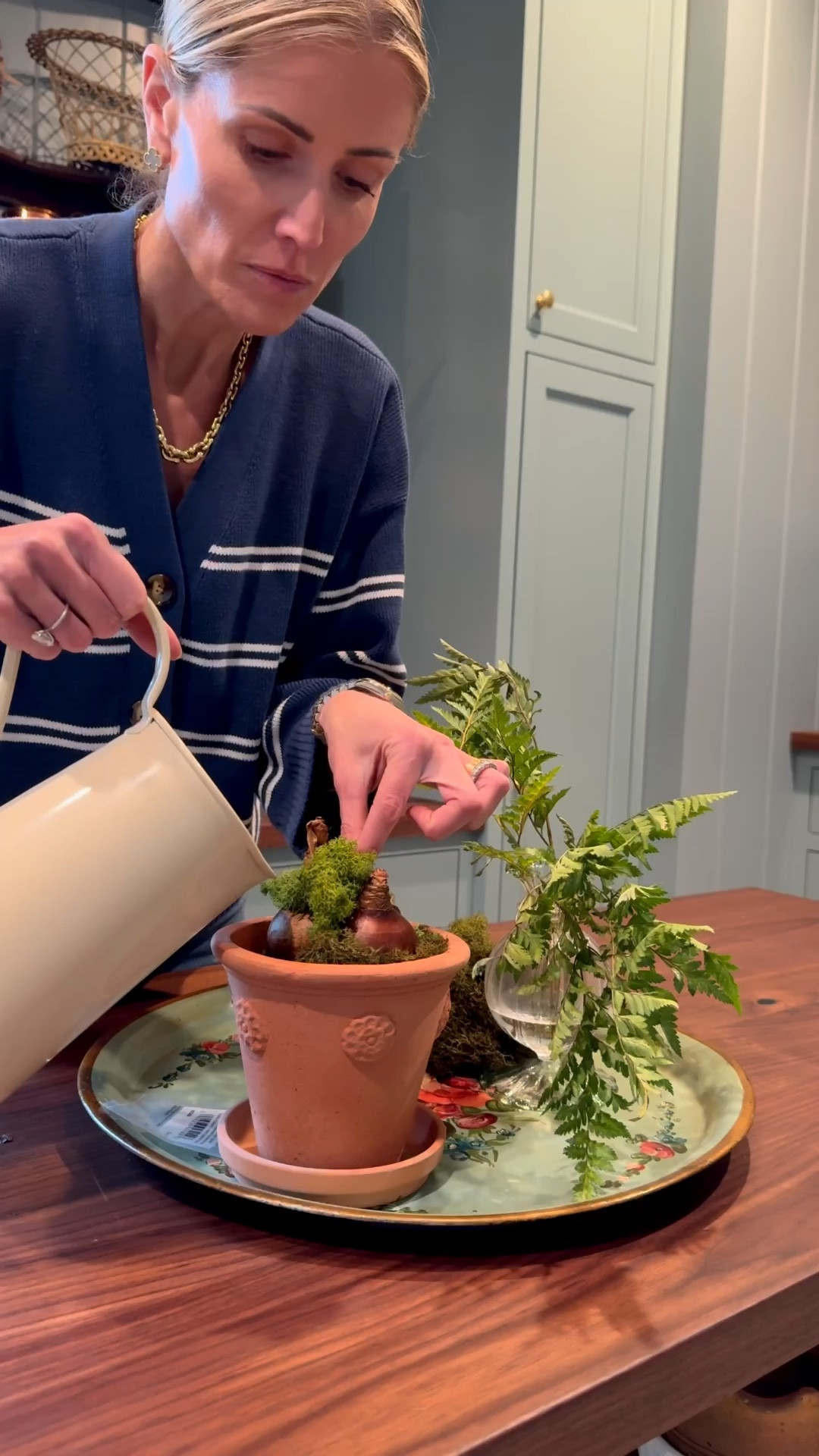 get ready with me as I prep the house for vacation. wearing sz small sweater. wallpaper in Bowood is the green/grey color combination. 

#LTKHome #LTKdayinmylife #LTKOver40