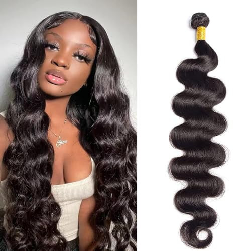38 inch Long Bundle Body Wave Bundle Human Hair Body Wave 1 Bundle 12A Virgin Hair Bundles Body Wave Single Bundle Natural Color Hair Extension | Amazon (US)