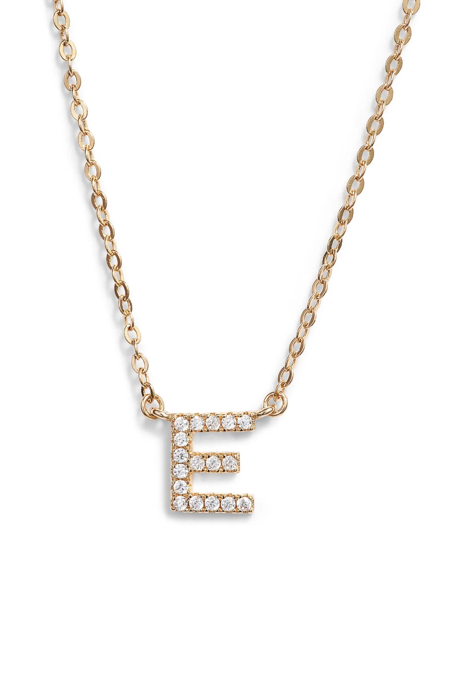 Delicate Cubic Zirconia Initial Pendant Necklace | Nordstrom