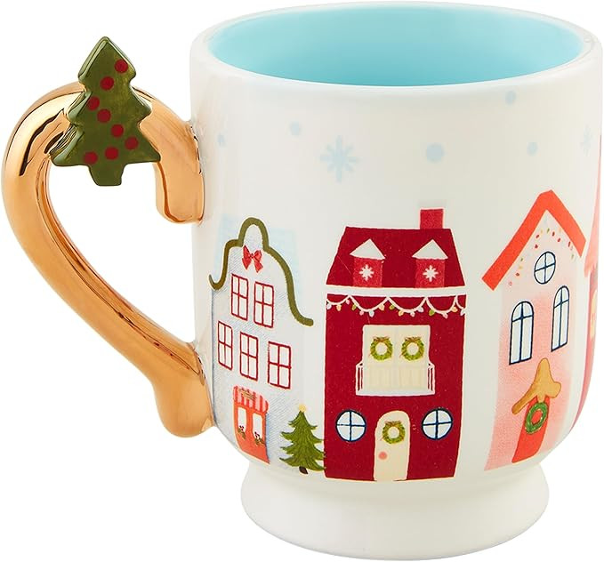 Mud Pie Christmas Pedestal Mug, House, 13 oz | Amazon (US)