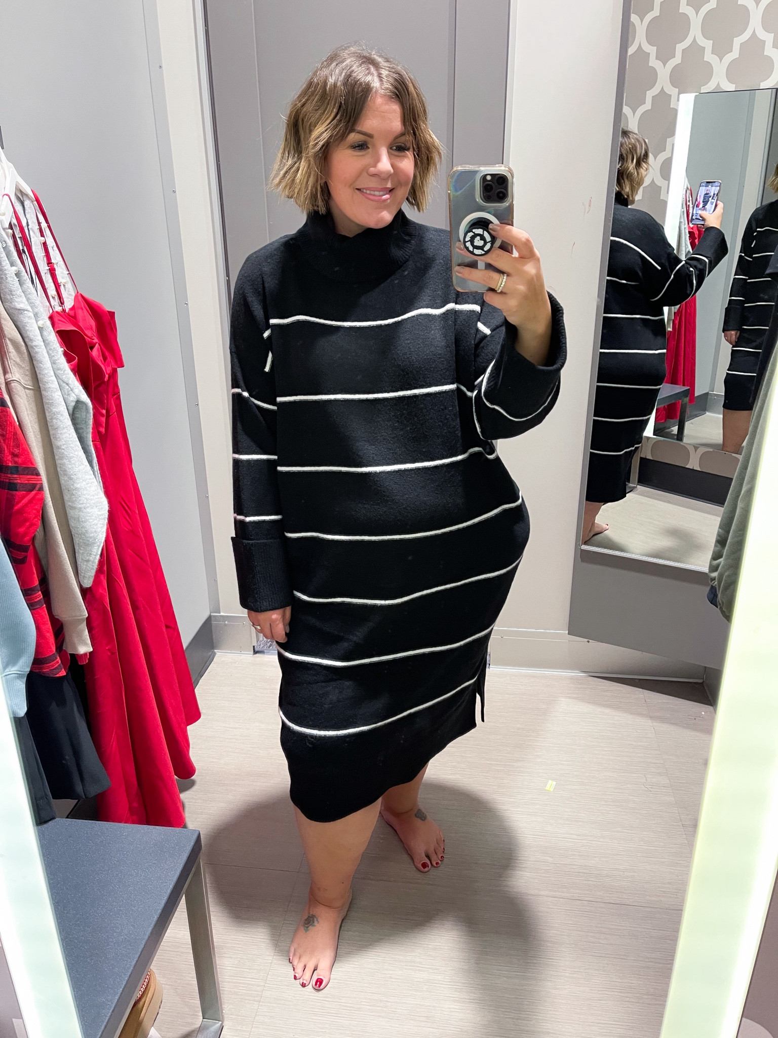The cutest plus size sweater dress under $15 on deal for Black Friday! I’m wearing the 1X for a more roomy fit. Also comes in a beautiful burgundy color. 

#LTKPlusSize #LTKSaleAlert #LTKCyberWeek