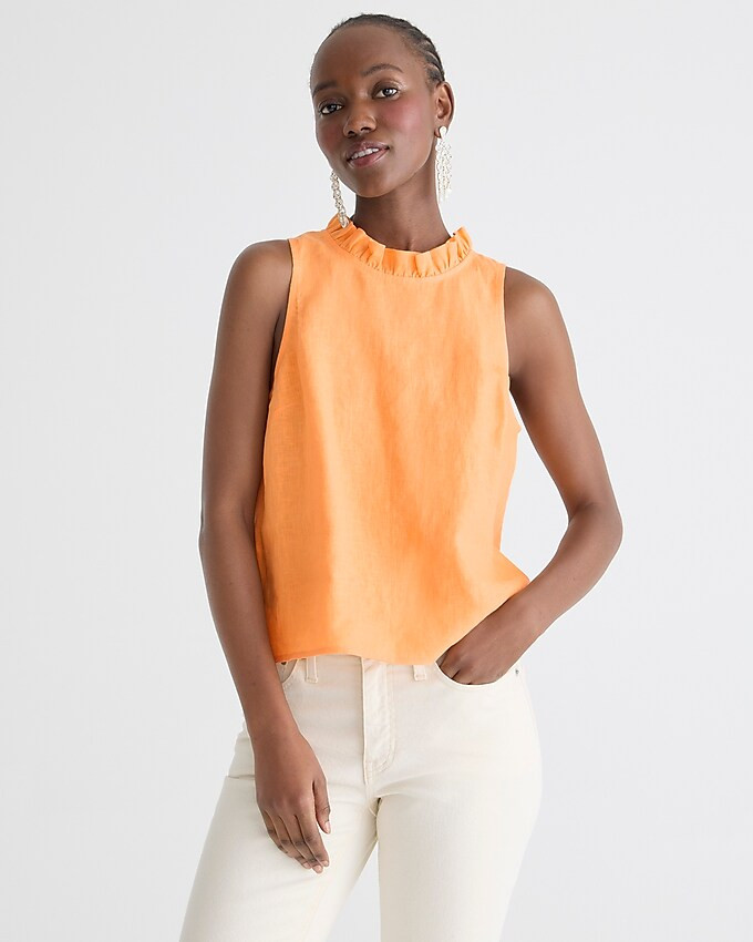 Fleur top in linen | J. Crew US