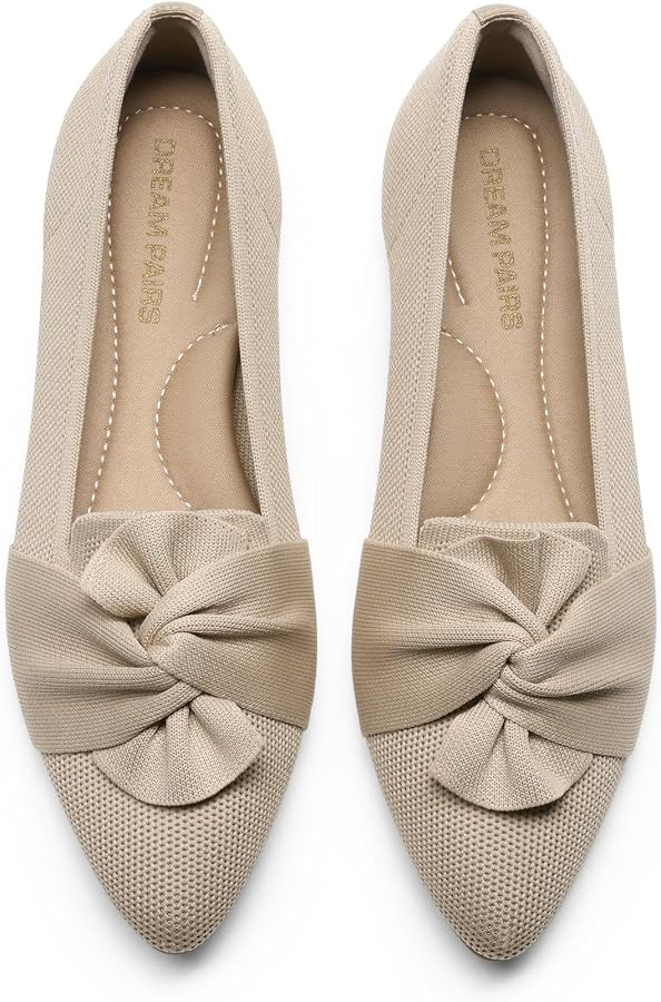 DREAM PAIRS Women's Ballet Pointed Toe Flats | Amazon (US)