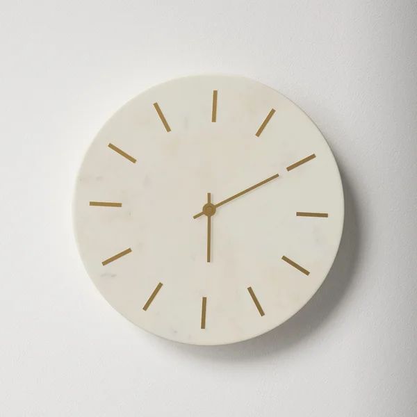 Reese Marble Wall Clock | Wayfair North America